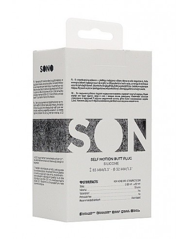 Korek analny zatyczka N0. 91 - Self Penetrating Butt Plug - Black - Korki analne silikonowe - 2