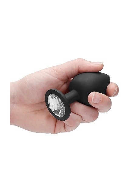Korek analny zatyczka N0. 91 - Self Penetrating Butt Plug - Black - Korki analne silikonowe - 5