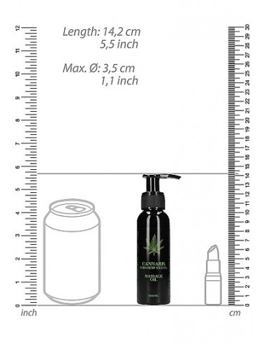 Olejek do masażu Cannabis With Hemp Seed Oil 100 ml - Olejki i żele do masażu - 2