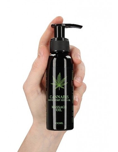 Olejek do masażu Cannabis With Hemp Seed Oil 100 ml - Olejki i żele do masażu - 3