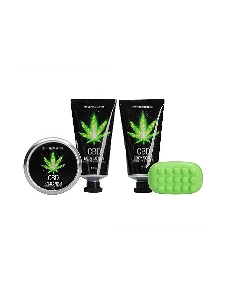 CBD - do Kąpieli i Prysznicu - Zestaw 1 - Green Tea Hemp Oil - Lubrykanty, feromony i olejki do masażu CBD - 1