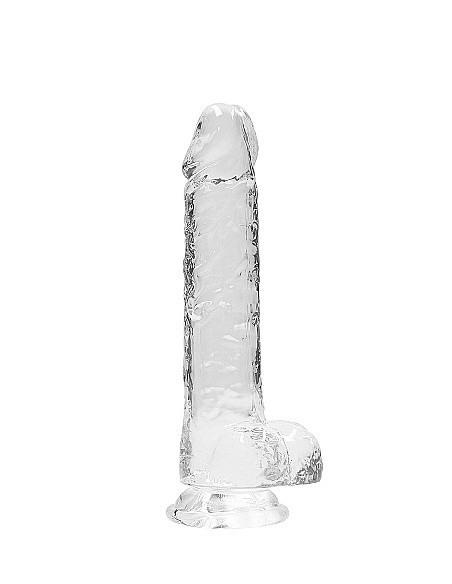 Realistyczne Dildo 8" / 20 Cm With Balls - Transparent - Dilda realistyczne - 3