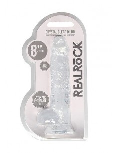 Realistyczne Dildo 8" / 20 Cm With Balls - Transparent - Dilda realistyczne - 1 2