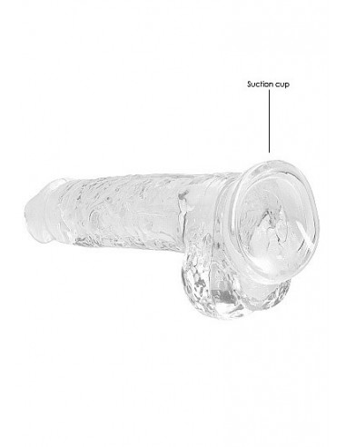 Realistyczne Dildo 8" / 20 Cm With Balls - Transparent - Dilda realistyczne - 6