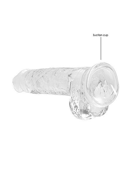 Realistyczne Dildo 8" / 20 Cm With Balls - Transparent - Dilda realistyczne - 6