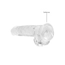 Realistyczne Dildo 8" / 20 cm With Balls - Transparent - 6