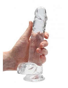 Realistyczne Dildo 8" / 20 Cm With Balls - Transparent - Dilda realistyczne - 1
