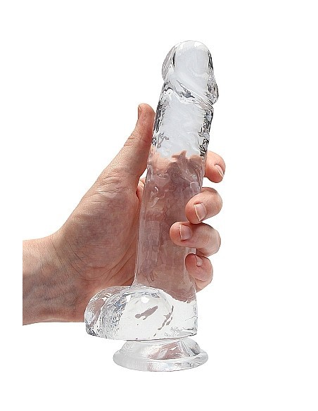 Realistyczne Dildo 8" / 20 Cm With Balls - Transparent - Dilda realistyczne - 1