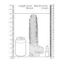Realistyczne Dildo 9" / 23 cm With Balls - Transparent - 4
