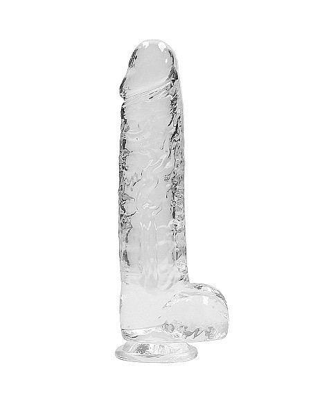 Realistyczne Dildo 9" / 23 Cm With Balls - Transparent - Dilda realistyczne - 5