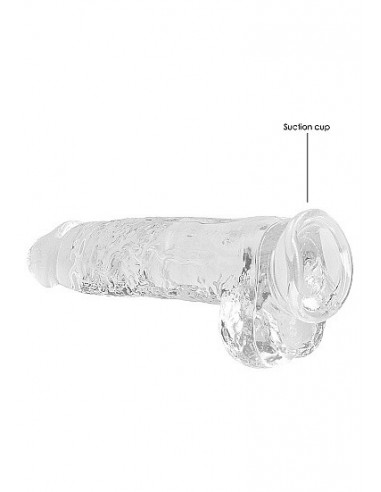 Realistyczne Dildo 9" / 23 Cm With Balls - Transparent - Dilda realistyczne - 6