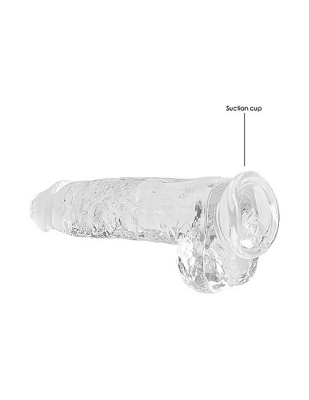 Realistyczne Dildo 9" / 23 Cm With Balls - Transparent - Dilda realistyczne - 6