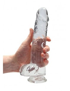 Realistyczne Dildo 9" / 23 Cm With Balls - Transparent - Dilda realistyczne - 1