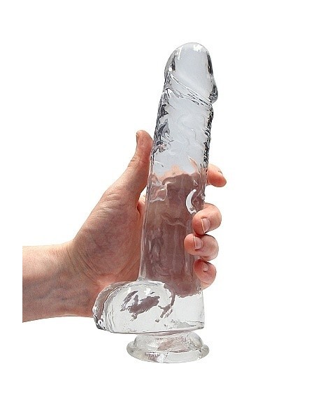 Realistyczne Dildo 9" / 23 Cm With Balls - Transparent - Dilda realistyczne - 1