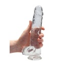 Realistyczne Dildo 9" / 23 cm With Balls - Transparent - 1