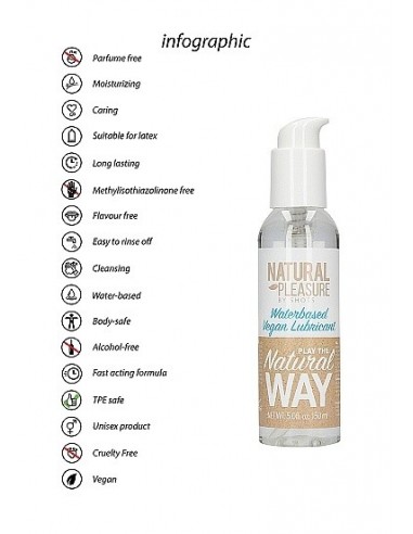 Wodny lubrykant Waterbased Vegan Lubricant 150 ml - Lubrykanty do seksu klasycznego - 6