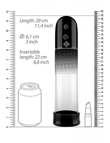 Pompka Erekcyjna Do Penisa Automatic Luv Pump - Black - Pompki erekcyjne i powiększające penisa - 4