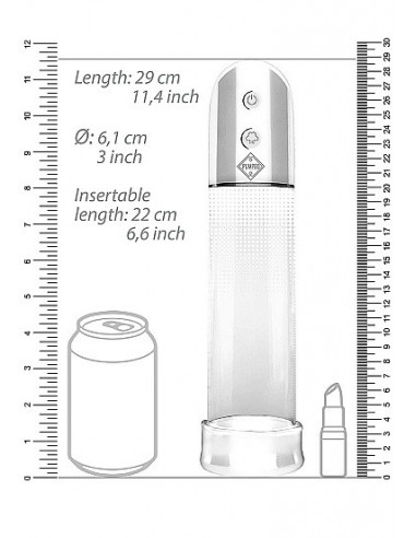 Pompka Erekcyjna Do Penisa Automatic Luv Pump - Transparent - Pompki erekcyjne i powiększające penisa - 4