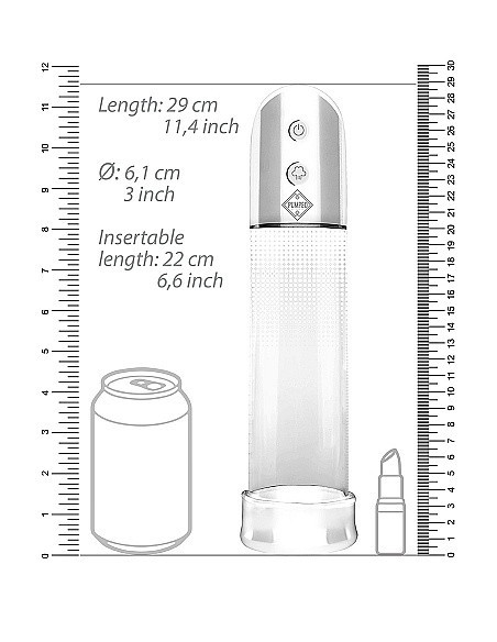Pompka Erekcyjna Do Penisa Automatic Luv Pump - Transparent - Pompki erekcyjne i powiększające penisa - 4