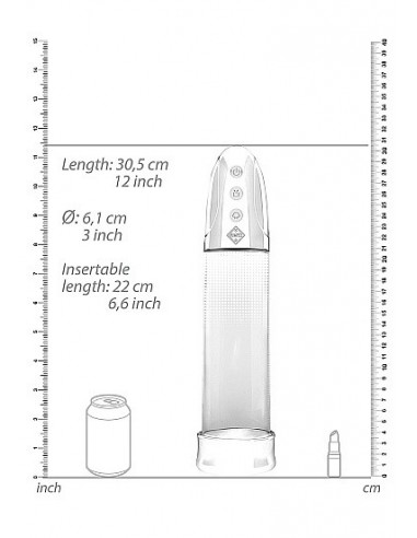 Pompka Erekcyjna Do Penisa Automatic Rechargeable Luv Pump - Transparent - Pompki erekcyjne i powiększające penisa - 4
