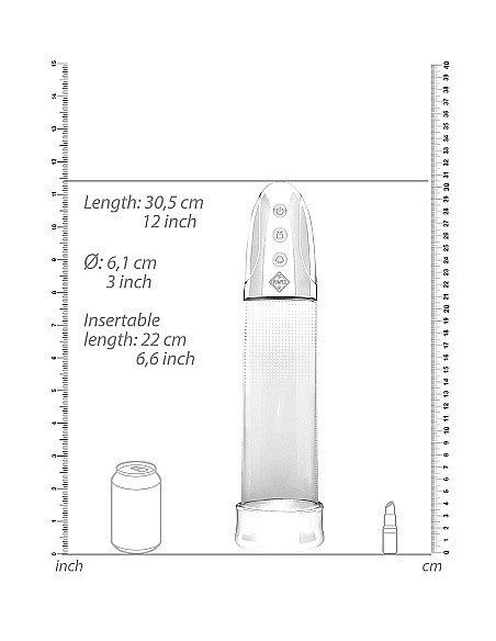 Pompka Erekcyjna Do Penisa Automatic Rechargeable Luv Pump - Transparent - Pompki erekcyjne i powiększające penisa - 4