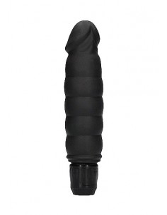 Wibrator Ribbed Multispeed Vibrator - Black - Wibratory Klasyczne - 1