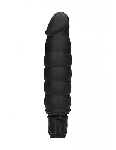 Wibrator Ribbed Multispeed Vibrator - Black - Wibratory Klasyczne - 5