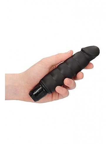 Wibrator Ribbed Multispeed Vibrator - Black - Wibratory Klasyczne - 7