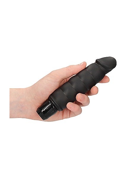 Wibrator Ribbed Multispeed Vibrator - Black - Wibratory Klasyczne - 7