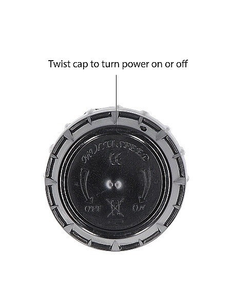 Wibrator Ribbed Multispeed Vibrator - Black - Wibratory Klasyczne - 8