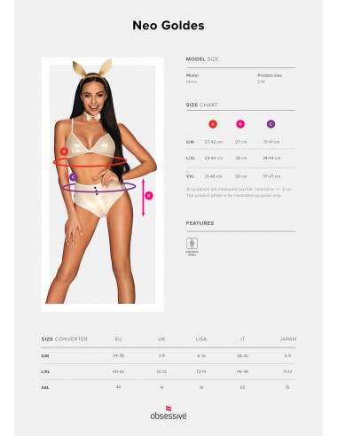 Neo Goldes Kostium Erotyczny Króliczek - Kostiumy i przebrania erotyczne - 9