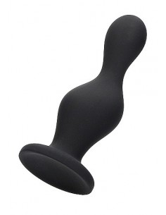 Korek analny zatyczka Wave Butt Plug - Black - Korki analne silikonowe - 1