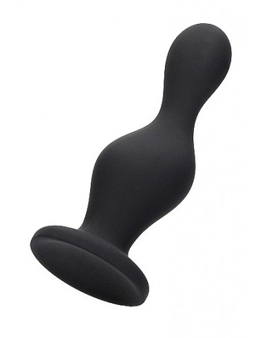 Korek analny zatyczka Wave Butt Plug - Black - Korki analne silikonowe - 1