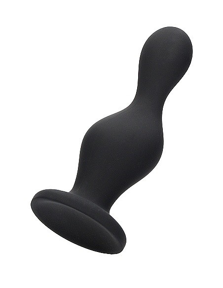 Korek analny zatyczka Wave Butt Plug - Black - Korki analne silikonowe - 1