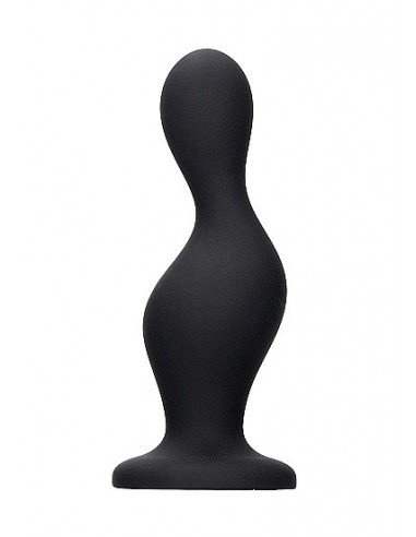 Korek analny zatyczka Wave Butt Plug - Black - Korki analne silikonowe - 5