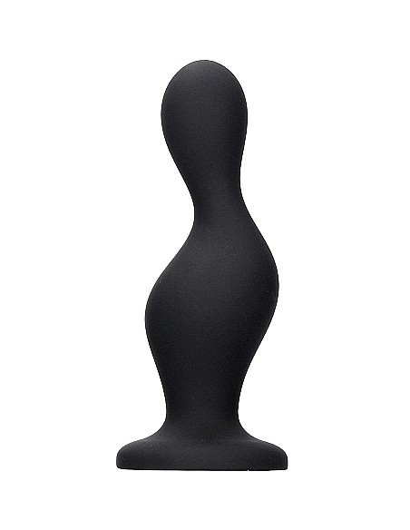 Korek analny zatyczka Wave Butt Plug - Black - Korki analne silikonowe - 5