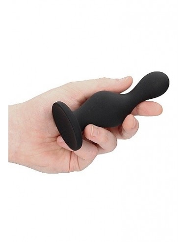 Korek analny zatyczka Wave Butt Plug - Black - Korki analne silikonowe - 6