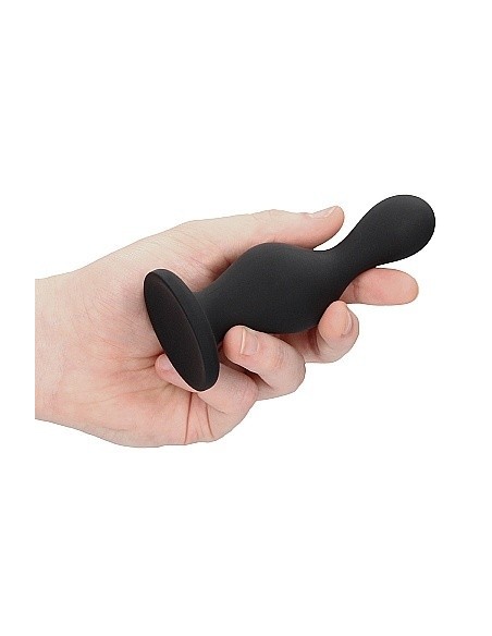 Korek analny zatyczka Wave Butt Plug - Black - Korki analne silikonowe - 6