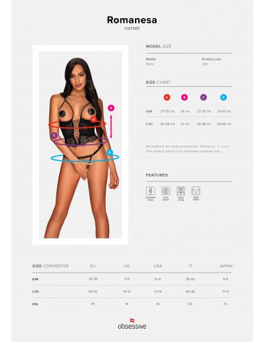 Romanesa Gorset I Stringi - Komplety bielizny erotycznej - 7