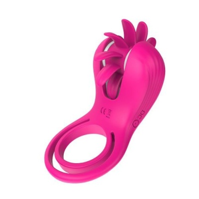 Podwójny wibrujący pierścień erekcyjny Mind Blower 10,8 cm - 1