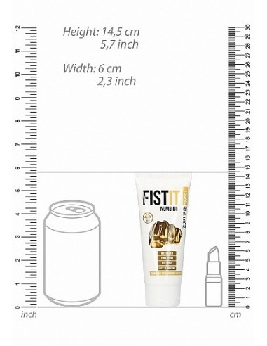 Wodny lubrykant Fist It Desensitizer 100 ml - Lubrykanty do seksu klasycznego - 3