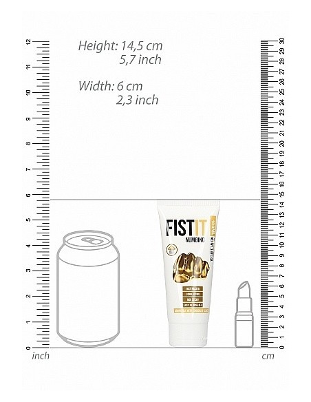 Wodny lubrykant Fist It Desensitizer 100 ml - Lubrykanty do seksu klasycznego - 3