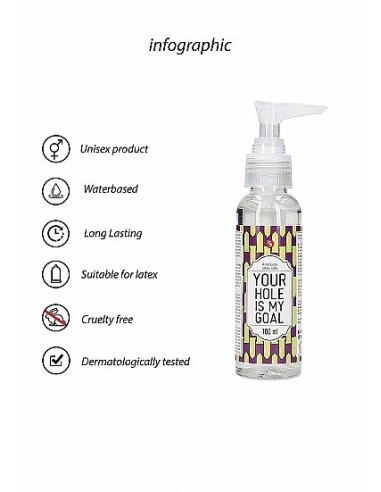 Lubrykant do seksu analnego Anal Lube - Your Hole Is My Goal 100 ml - Lubrykanty do seksu analnego - 5