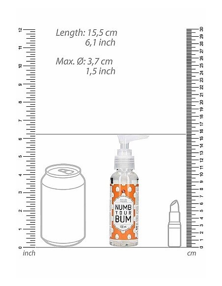 Lubrykant do seksu analnego Anal Lube - Numb Your Bum 100 ml - Lubrykanty do seksu analnego - 2