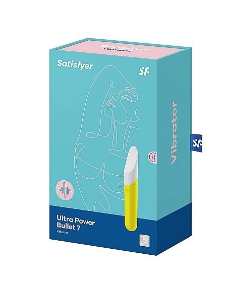 Wibrator mini Ultra Power Bullet 7 (Yellow) - Wibratory Mini - 7