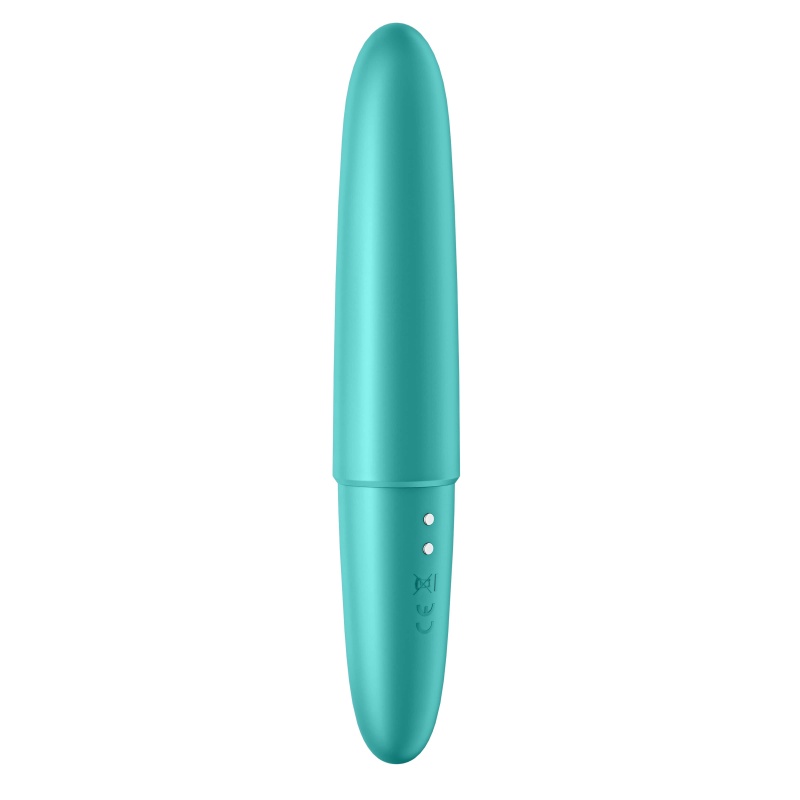 Ultra Power Bullet 6 (Turquoise) - stymulator łechtaczkowy z silikonu przyjaznego dla ciała, 5 prędkości i 7 wzorców, wodoodporn - 4