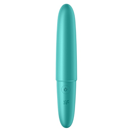 Ultra Power Bullet 6 (Turquoise) - stymulator łechtaczkowy z silikonu przyjaznego dla ciała, 5 prędkości i 7 wzorców, wodoodporn - 6