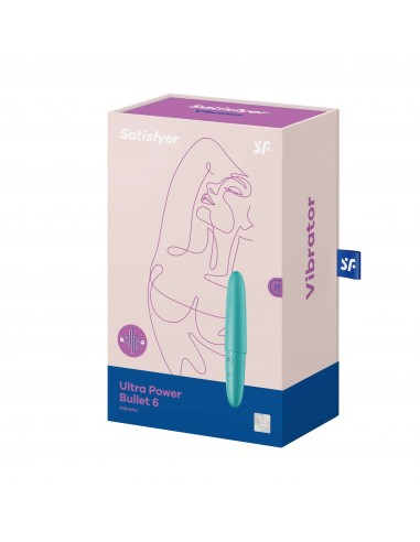 Uroczy mini wibrator Ultra Power Bullet 6 (Turquoise) - Wibratory Mini - 7