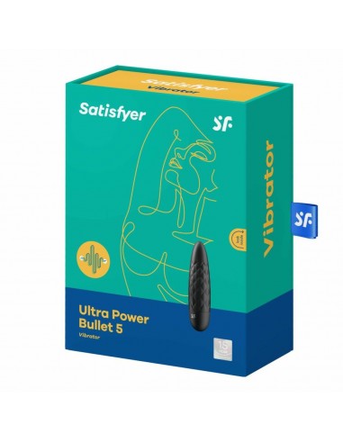 Uroczy mini wibrator Ultra Power Bullet 5 (Black) - Wibratory Mini - 6