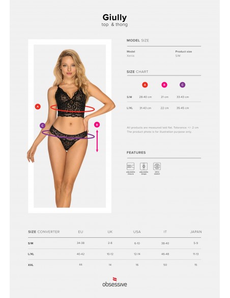 Giully komplet 2-częściowy  S/M - Komplety bielizny erotycznej - 7